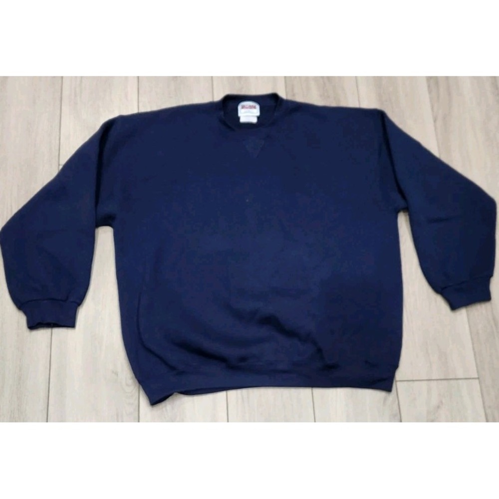 VINTAGE Brittania Sweatshirt Mens L Navy Blue Levis Strauss & Co. Crewneck‎ 90s